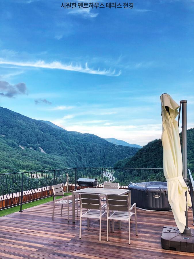 Pine Forest Jeongseon Alpine Resort Exteriör bild